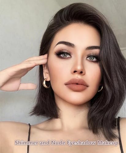 image for Go Ho 9 Colors Nude Eyeshadow Palette,Matte&Shimmer&Glitter Eyeshadow 