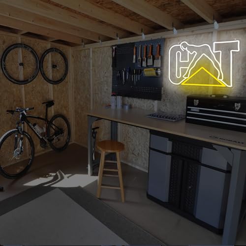 Image of Garage LED Neon Light Sign,Bold Neon Sign for Wall Decor, Garage, Man Cave, Workshop,Eye-Catching Industrial Neon Signs Gift for Men, Mechanics,Room Decor