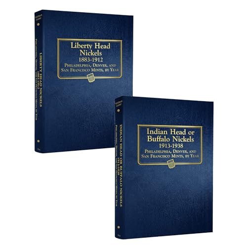 Álbum de monedas de níquel Whitman US Liberty V y Búfalo 1883-1938 2