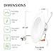 Sunco 12 Pack Retrofit LED Recessed Lighting 6 Inch, Downlight Can Lights for Ceiling, Baffle Trim, 965 LM, 13W (120W Equivalent), 5000K Daylight, Dimmable, Damp Rated UL