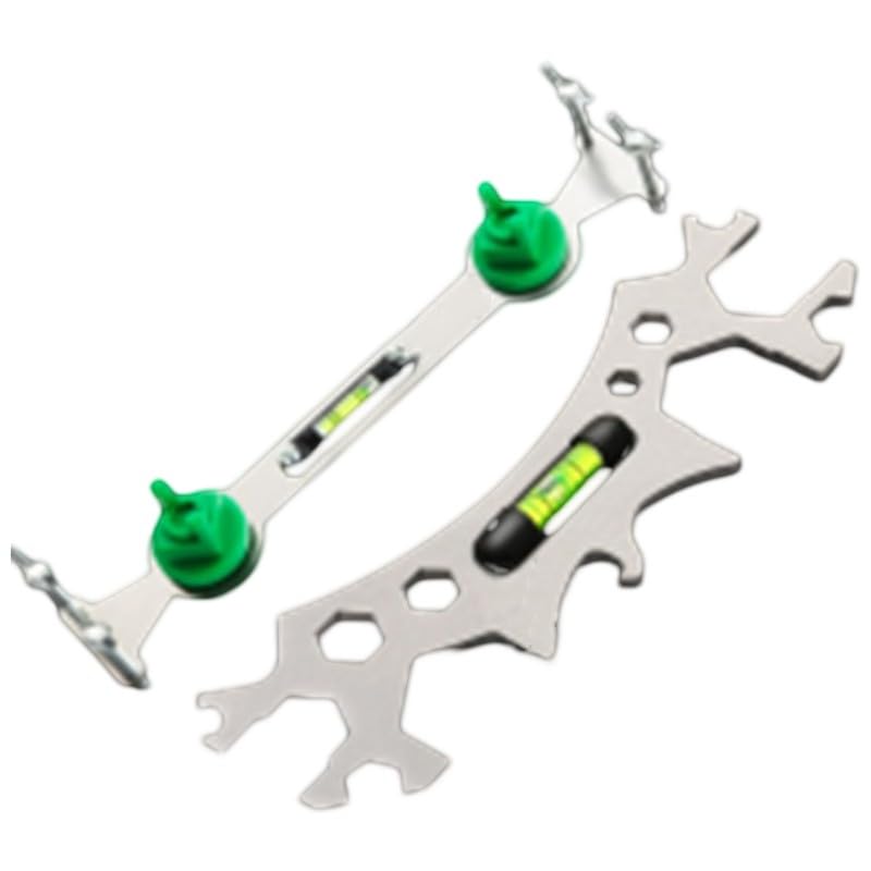 Pipe Leveler and Hex Wrenches Set with Built-in Level Accurate Showerhead and Faucet Installation