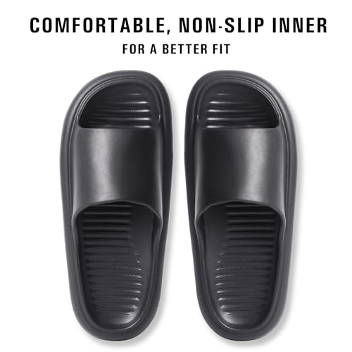 The Essentials Wardrobe Ladies TEW Sliders - Black - UK 5 - Image 2