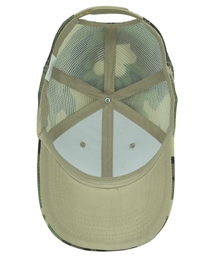 Image of Gelante Mesh Trucker Baseball Cap Snapback Hat Structured Front Panel