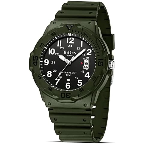 HANPOSH Men's Analog Quartz Waterproof Watch Cover
