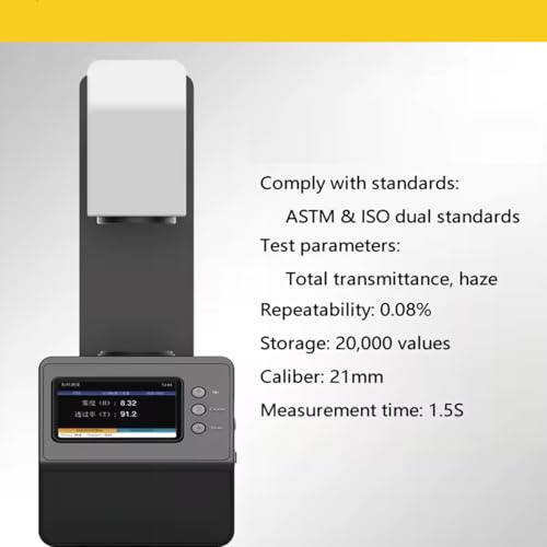 Image of Haze Meter Hazemeter Light Transmission Meter Benchtop Analyzer with Range 0 to 100% for Plastics Films Glass LCD Panels