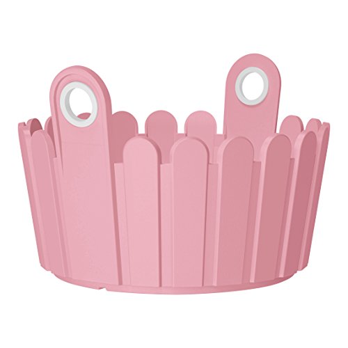 Emsa Blumenschale für Balkon, Landhaus-Stil, 26 x 25 x 17 cm, Altrosa, Landhaus, 517522