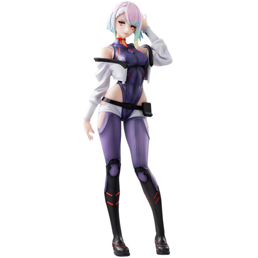 Jiumaocleu David Martinez Figure Lucy Statue Rebecca Action, 1/7 Scale Anime Figure Lucyna Kushinada Model Collectible Desktop Display Decoration Gifts for Fans — image 1