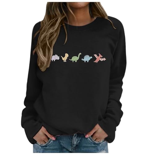 Sweat-shirt imprimé sans capuche pull doux automne-hiver taille M au XXL