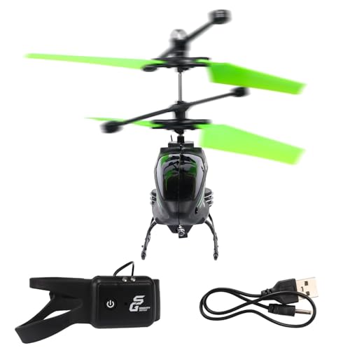 Image of TAMADAA HR MALL Outdoor Flying Helicopter with Hand Induction Watch | Electronic Radio RC Remote Control Toy | Charging Helicopter with 3D Light & Safety Sensor for Kids (Multi Color)