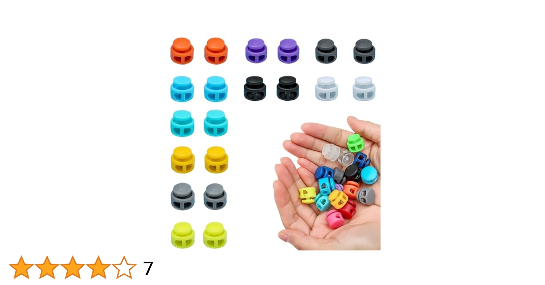 Amazon.co.jp: LYHMHAMY コードストッパー 2穴 (20個入り 10色