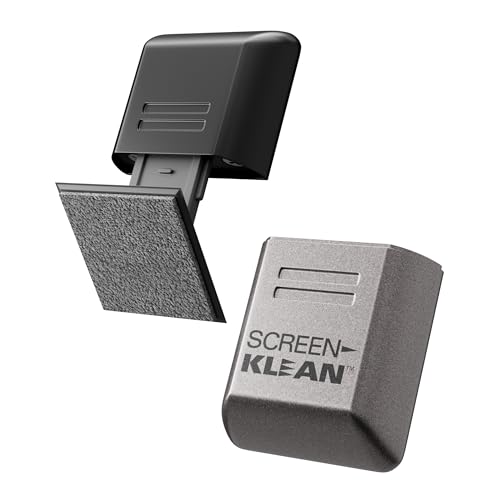 ScreenKlean Tablet Screen Cleaner - Compatible with iPad Android & Amazon Tablet - with Carbon Microfiber Tech-Electroplated Silver-1 Count (Pack of 1)