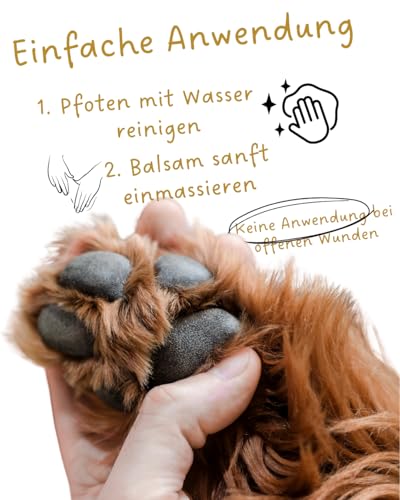 Riolino Pawdicure Pfotenbalsam für Hunde – Natürliche Pflege gegen trockene & rissige Pfoten – Schützend, heilend & feuchtigkeitsspendend – Sanfte Pfotenpflege für jeden Tag – 250 ml