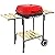 Outsunny Portable Charcoal Grill with Two Side Shelf and Bottom Shelf, BBQ Smoker with Wheels and Adjustable Vents on Lid for Picnic Camping Backyard Cooking, Black