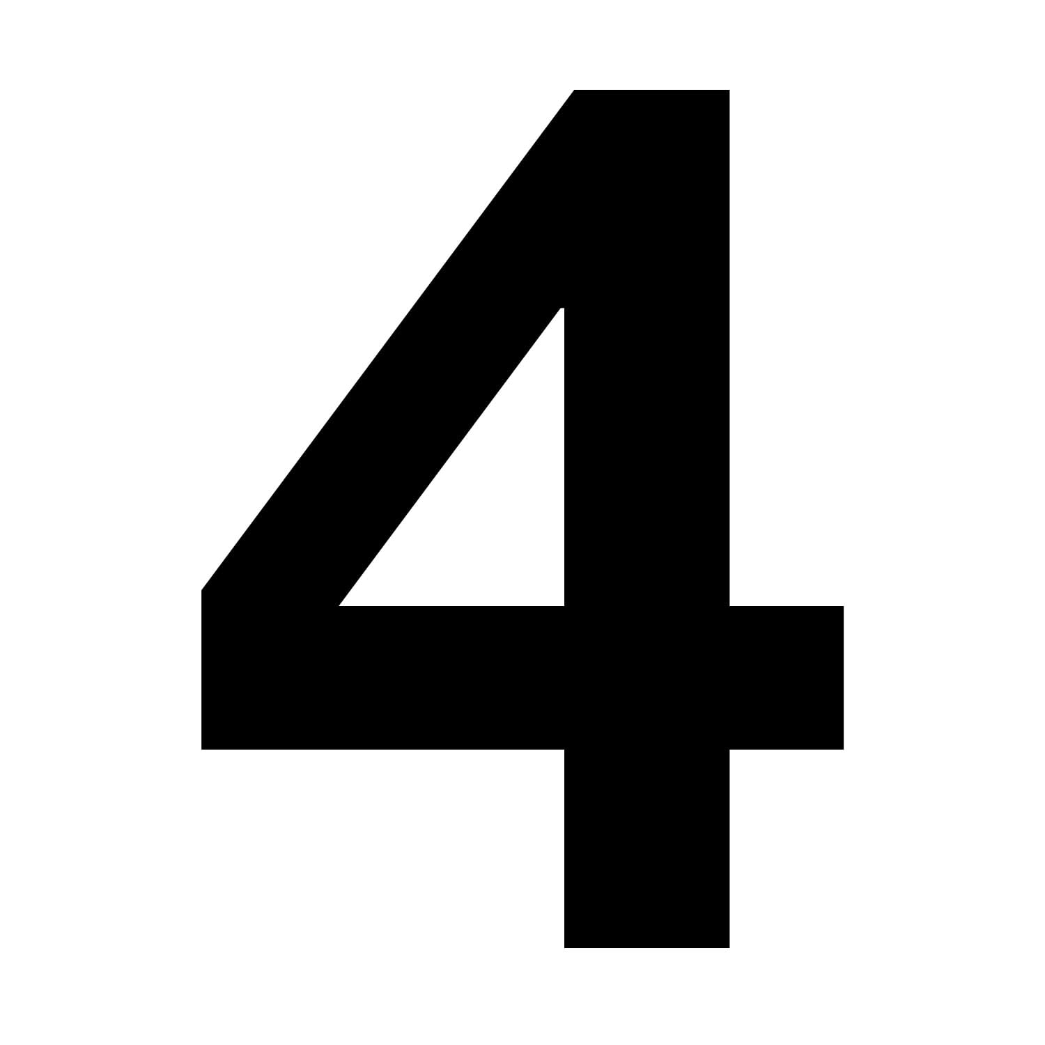 Autocollants Numéros De Maison Noirs Brillants - Hauteur 10 Cm, Résistants Aux Intempéries, Pour Porte, Boîte Aux Lettres, Façade