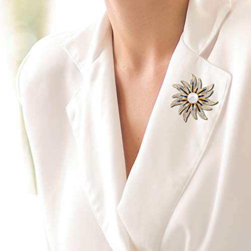 Large Brooches Pins For Women Girls Fashion Gold Flower Jewelry #TOP3