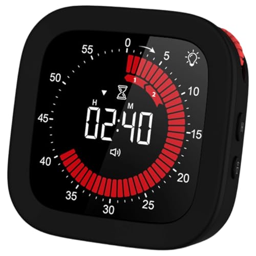 Temporizador digital magnético con volumen regulable y batería recargable para cocina