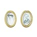 Wifehelper 2pcs / Set Casa delle Bambole Telaio in Miniatura Cornice Ovale Foto Mini Foto Incorniciate Foto di Coppie Decorazione della Parete Interessante Giocattolo