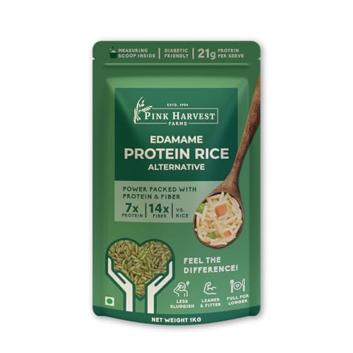 Image of Pink Harvest Farms Edamame High Protein Rice| Vegan |Low GI | Diabetic Friendly - 1 Kg