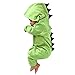 Baby Layette Set Infant Baby Boy Girl Dinosaur Hooded Romper Jumpsuit Outfits (Green, 12-18 Months)