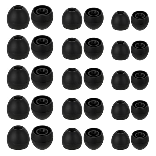 Hariendny Silicone Ear Bud Replacement Tips (15 Pairs)