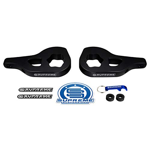 Supreme Suspensions - Front Leveling Kit For 2002-2005 Dodge Ram 1500 4Wd Adjustable 1" - 3" Front Suspension Lift Cold-Forged Max-Torsion Keys - Can Cooler Included With Purchase #TOP13