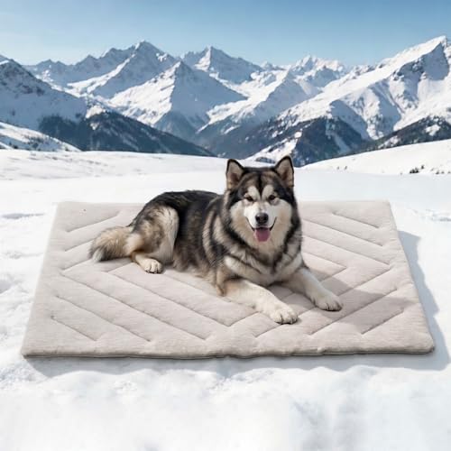 Becrowm Hundekühlmatte Selbstkühlende Faltbare Kühlmatte für Hunde im Sommer Kühlmatte für Hunde...