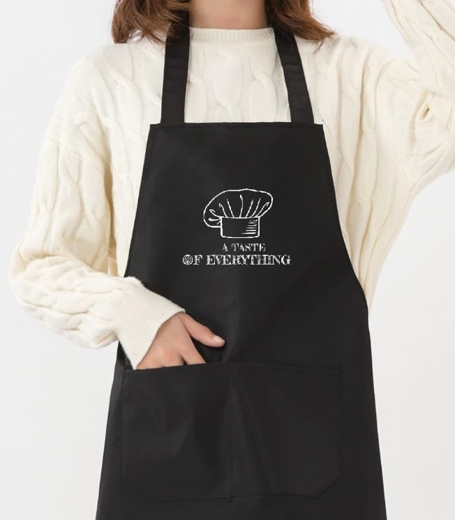 Miniatura 2 de Simsina Store Libro de recetas de tapa dura para recetas propias, cuaderno de recetas con un delantal de cocina, libro de recetas de 120 páginas de