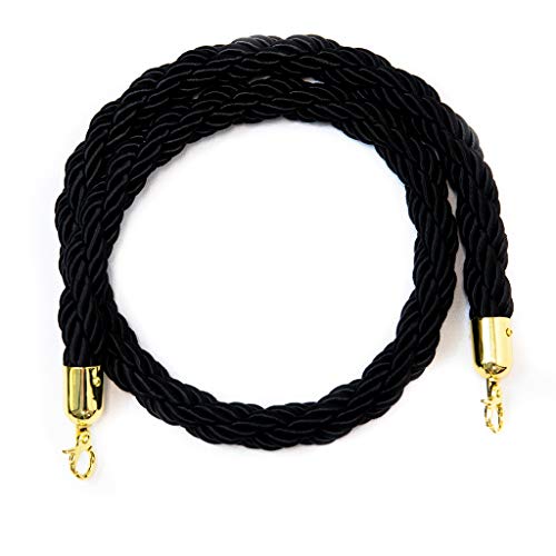 Cuerda de Barrera 2M Cord con Ganchos, Cuerda de Ampliación Queue Cuerda Barrera Cordón de Bloqueo Postes Separadores