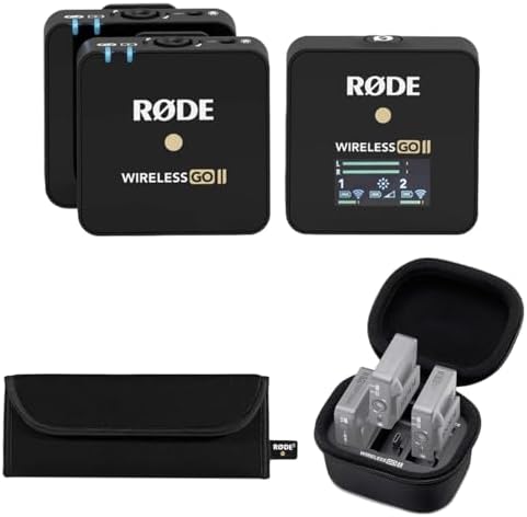 Rode Wireless GO II Compact Microphone System, Bundle with Chargi...
