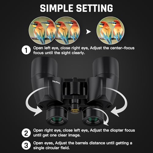 Image of Sogries 8x40 Binoculars for Adults High Powered Binoculars for Bird Watching Long Distance IPX7 Waterproof Fully Multi-Coated BAK4 Prism Optics for Hunting Travel Birding Stargazing