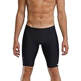 TYR Sport Boys' Solid Jammer Swim Suit,Black,24