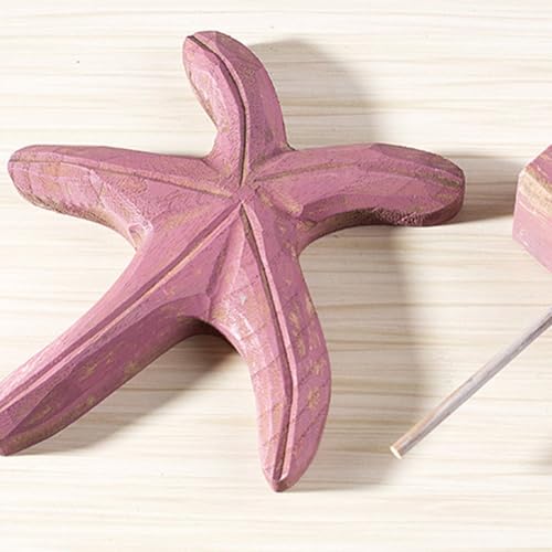 Figurines en bois étoile de mer pour votre déco de table maison de plage - 4
