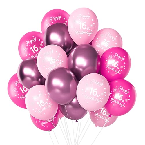 Yiran Happy 16th Birthday Balloons, 15Pc…