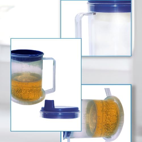 Adult sippy cups for elderly spill proof with straw Adult sippy cup for elderly spill proof | Spill proof cup | Set of 5 pcs with stainless steel straws and dishwasher - Image 4