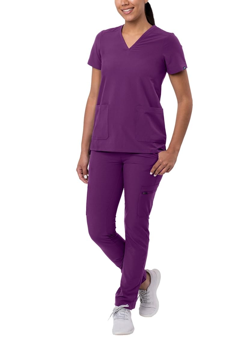 Adar Uniforms Women's A9200egps Medical Scrubs, Eggplant, S UK