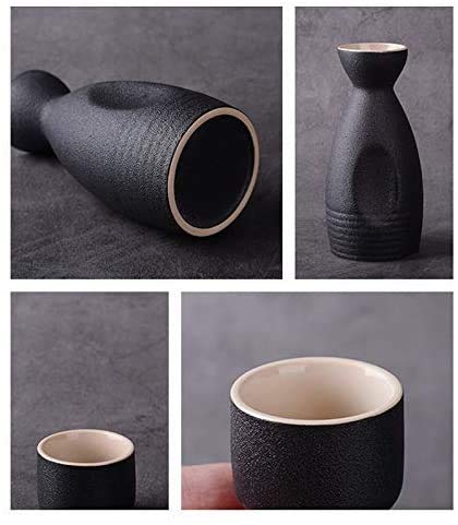 Sake Set Sake de Cerámica Tazas de Sake Juego de Sake Juego de ollas de Sake japonés Decanter Sake Cup Usado para Fiestas en casa y Grandes Regalos para cumpleaños Año Nuevo Navidad 1 Olla de Sake