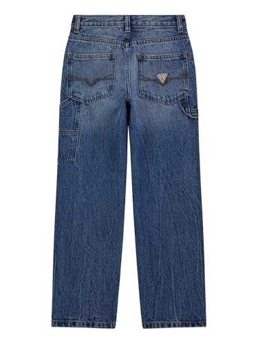 GUESS Boys' Rigid Denim Worker Pants4