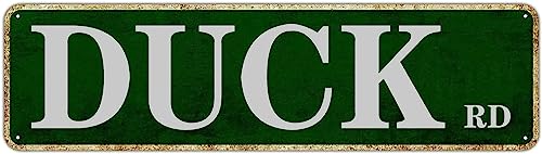 Duck Rd Sign Novedad Duck Decor Duck Street Sign Wall Art Decor For Home Farmhouse Bar Cafe Man Cave 16 X 4 Inch