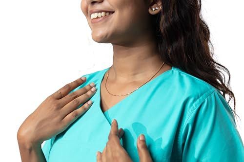 Image of UNIFORM CRAFT Women's 4 Pocket Scrub Suit Set | Medical Uniform | Cross V-Neck Poly Cotton | Short Sleeve Hospital Wear | Ideal for Doctors & Nurses (Light Green, 2XL)