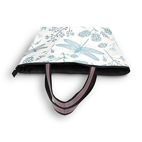 senya Red Roses And Hummingbirds Shoulder Bags Large Handle Ladies Handbag4