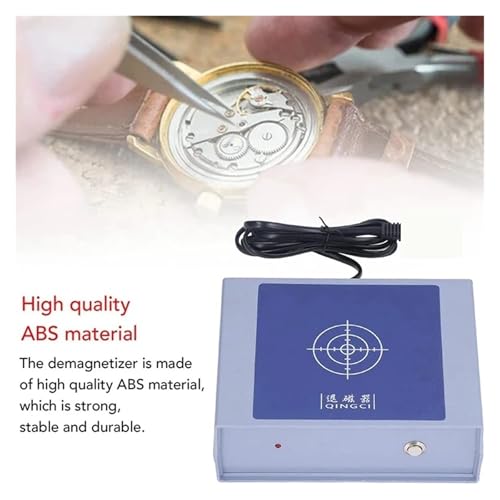 Réparation de montre avec kit d'outils de démagnétisation mécanique