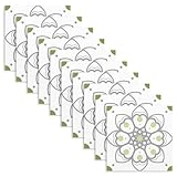 Gettimore 3D-Mosaikfliesen-Aufkleber für Badezimmer, Küche, Wand oder Boden, 15 x 15 cm/20 x 20 cm, PVC, wasserdicht, einfach abziehen und aufkleben, kein Fugenmörtel erforderlich