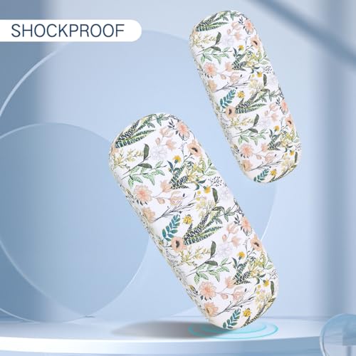 Image of PERFECTSIGHT Hard Shell Eyeglasses Case, PU Leather Protective Glasses Case, Cute Eyeglass Case for Women Men Girls