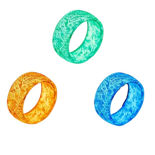 Venus Orb Ring for Women,Glow In The Dark Luminous Resin Acrylic Rings For Teen Girls Men,Aesthetic Cool Trendy Dainty Jewelry