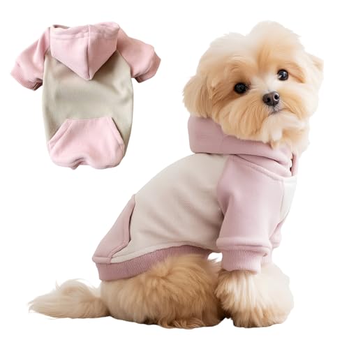 Winmany Kapuzenpullover für kleine Hunde und Katzen leicht Herbst und Frühling Haustier Kapuzenpullover