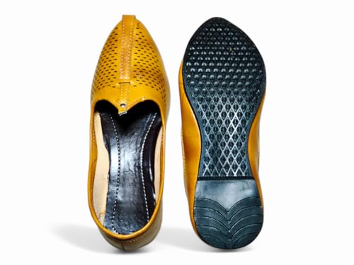 Image of Vestra Aura Ventura Men's Ethnic Mojari Premium Handmade Traditional Footwear Laser Cuts
