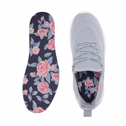 Image of Barefoot Shoe Inserts Shoe Inserts for Women Thin No Show Socks Womens Insole Socks for Men Shoe Insoles Women No Show Socks Womens Rose