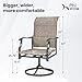 PHI VILLA Swivel Patio Chair Set of 2, 42