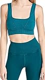 FP Movement by Free People Women's Square Neck Good Karma Bra, Bluegrass, M/L