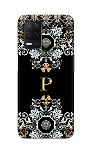 Image of Printed Hard Back Cover Case for Realme Narzo 30 5G Back Cover (Alphabet P) -1803